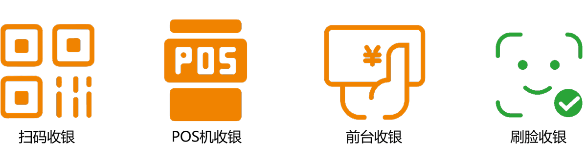 聚合微信/支付宝/现金等多种支付方式